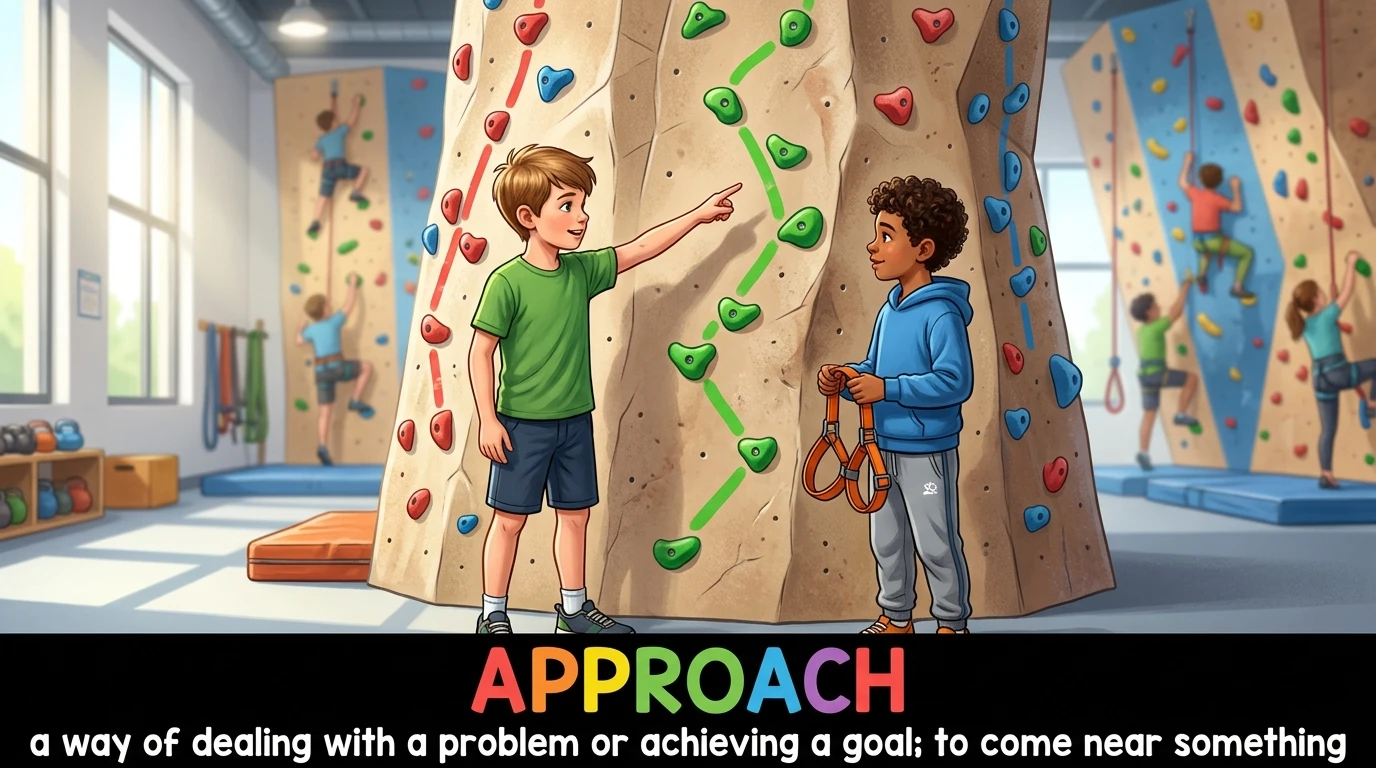 English Illustration for approach